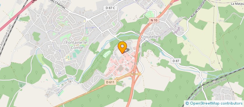 localisation de l'entreprise AMEUBLEMENT POITEVIN à FONTAINE-LE-COMTE