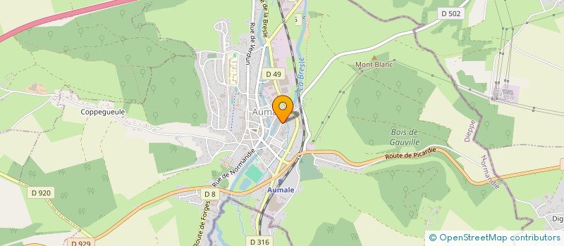 localisation de l'entreprise AMEUBLEMENT POIVRET ET FILS  AUMALE