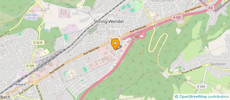 localisation de l'entreprise AMEUBLEMENT TRANI ET FILS à STIRING-WENDEL