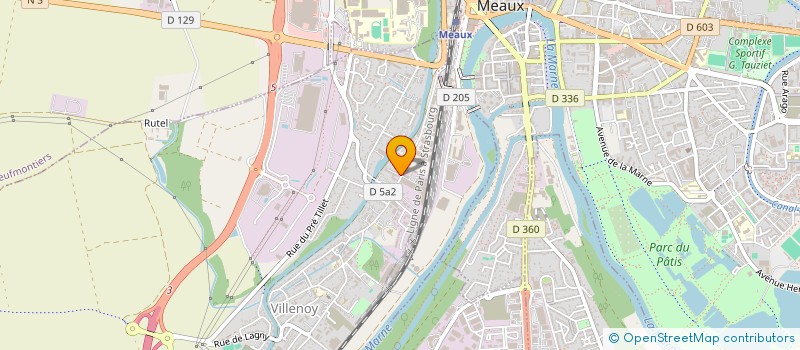 localisation de l'entreprise AMEUR - TRANS  VILLENOY