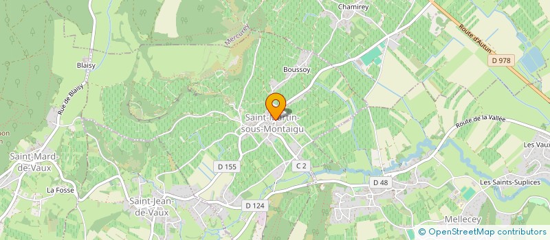 localisation de l'entreprise AMEVAL à MERCUREY