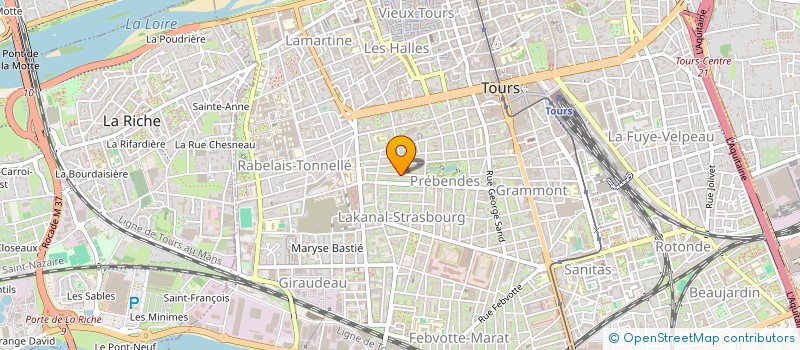 localisation de l'entreprise AMEVEILLE à TOURS