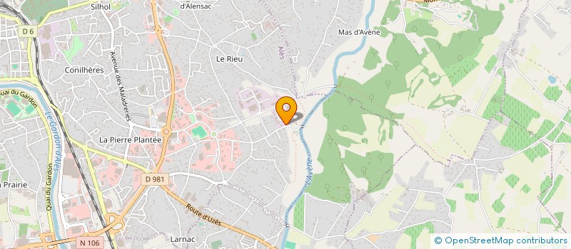 localisation de l'entreprise AMEVIA INGENIERIE à ALES