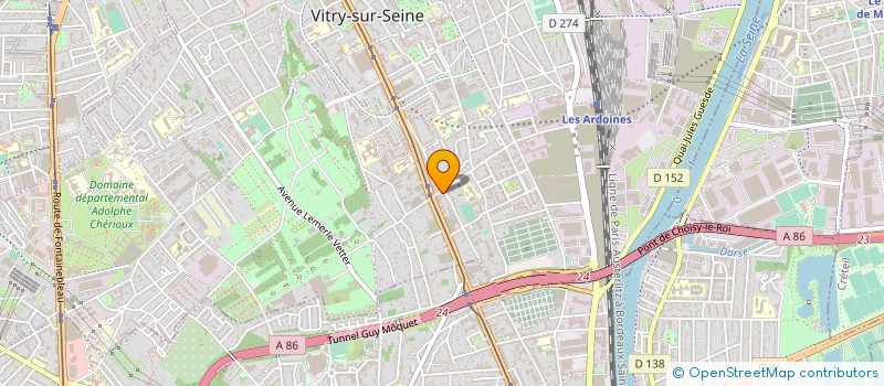 localisation de l'entreprise AMEVIE à VITRY-SUR-SEINE