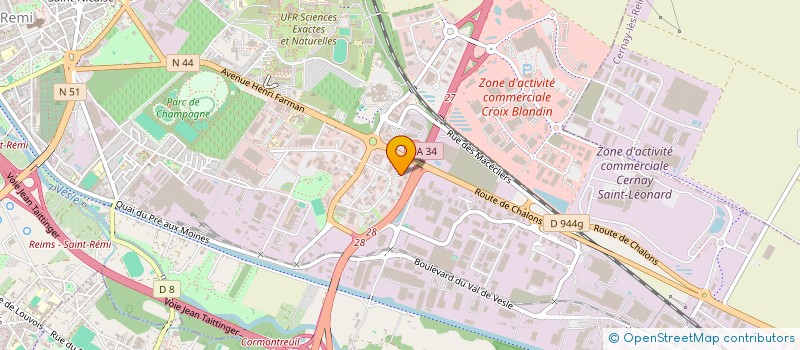 localisation de l'entreprise AMEX INFRA  REIMS