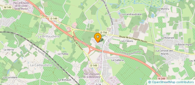 localisation de l'entreprise AMEX LOIRE à LA HAIE-FOUASSIERE