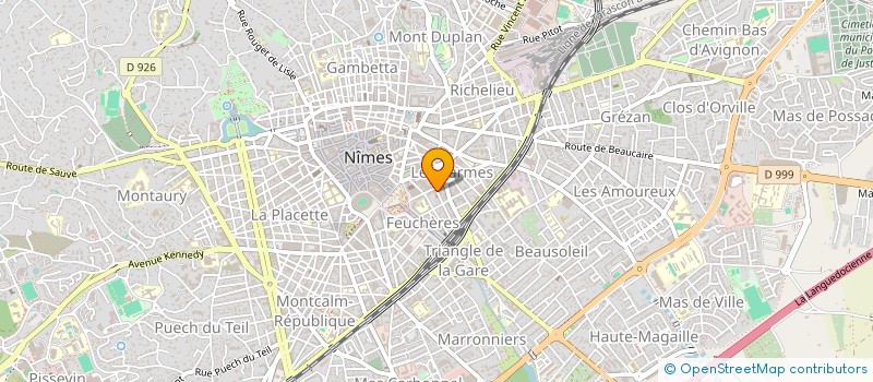 localisation de l'entreprise AMEXC  NIMES