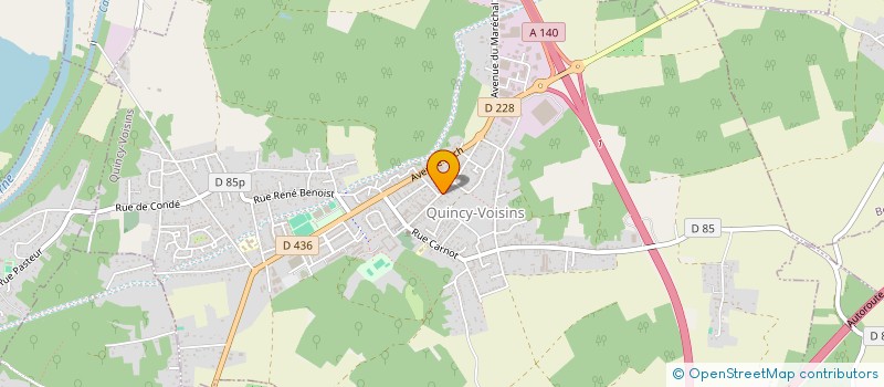 localisation de l'entreprise AMEXCONSULT  QUINCY-VOISINS