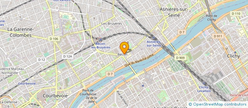 localisation de l'entreprise AMEXIUM à COURBEVOIE