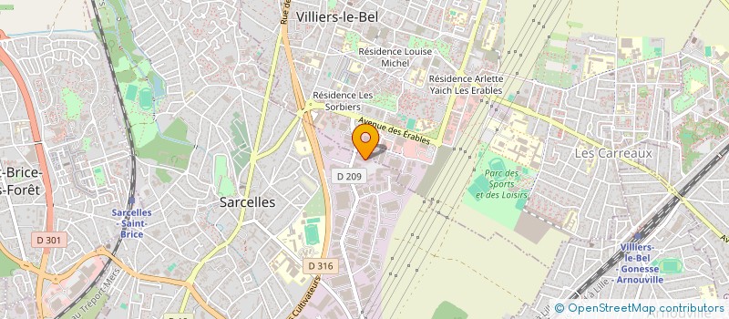 localisation de l'entreprise AMEYAH PARIS  SARCELLES