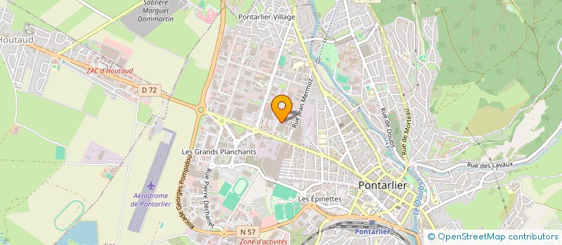 localisation de l'entreprise AMEZING BEAUTE à PONTARLIER