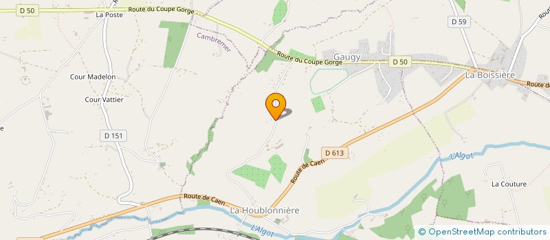 localisation de l'entreprise AMF 14  LA HOUBLONNIERE