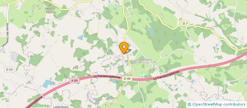 localisation de l'entreprise AMF 19  SAINT-MEXANT