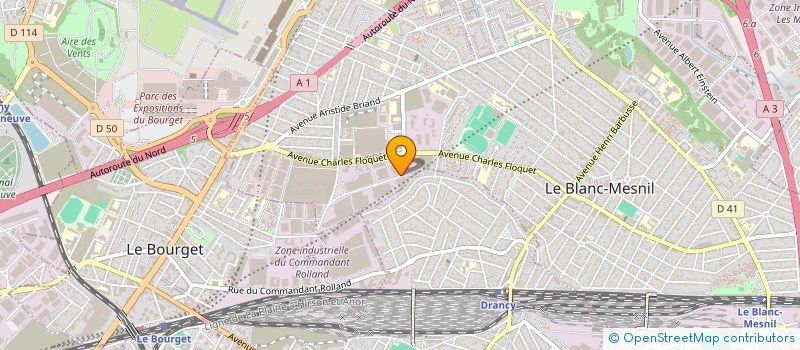 localisation de l'entreprise AMF à LE BLANC-MESNIL