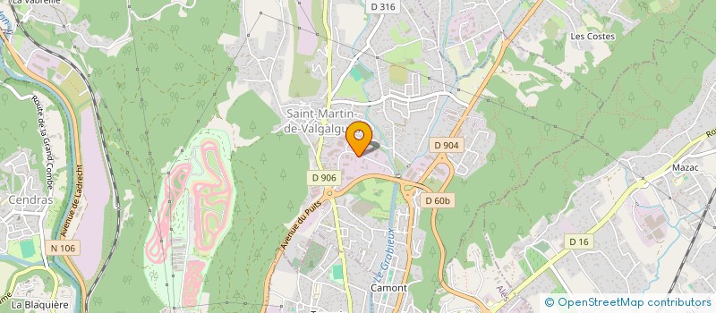 localisation de l'entreprise AMF  SAINT-MARTIN-DE-VALGALGUES