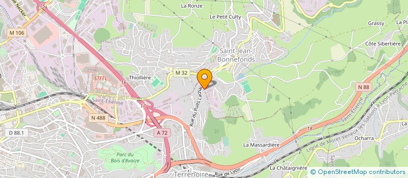 localisation de l'entreprise AMF  SAINT-JEAN-BONNEFONDS