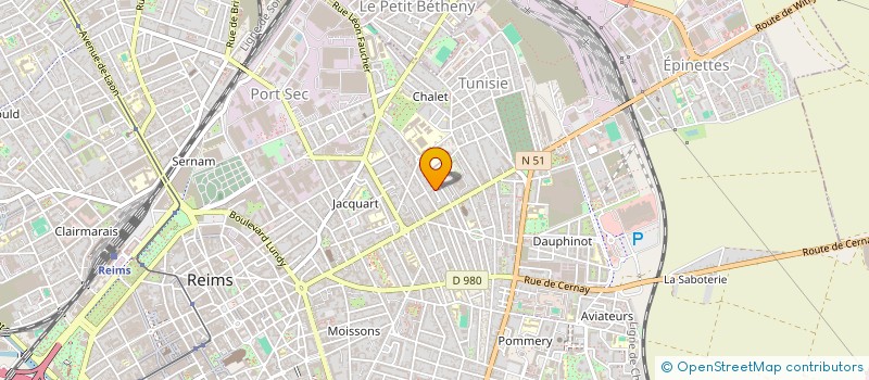 localisation de l'entreprise AMF 51  REIMS