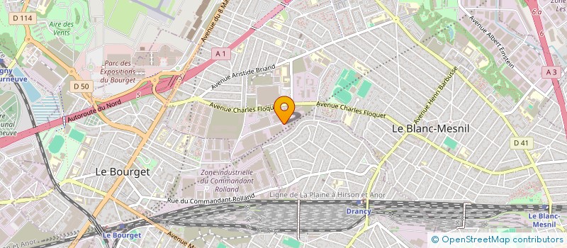 localisation de l'entreprise AMF à LE BLANC-MESNIL