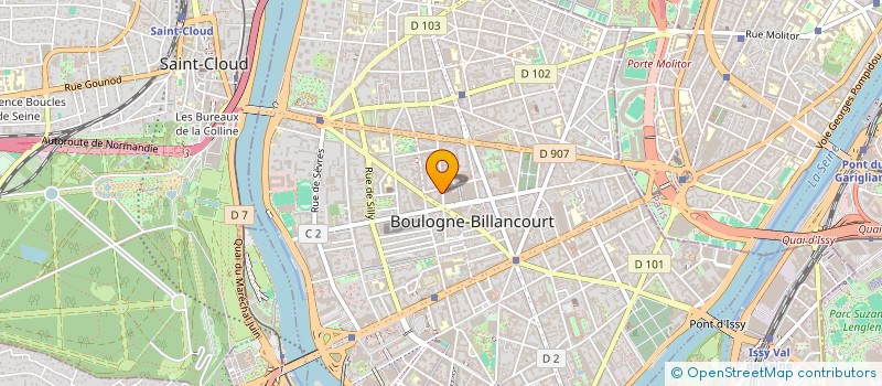 localisation de l'entreprise AMF CONSEIL  BOULOGNE-BILLANCOURT