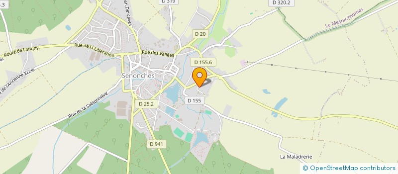 localisation de l'entreprise AMF ELEC 28 à SENONCHES