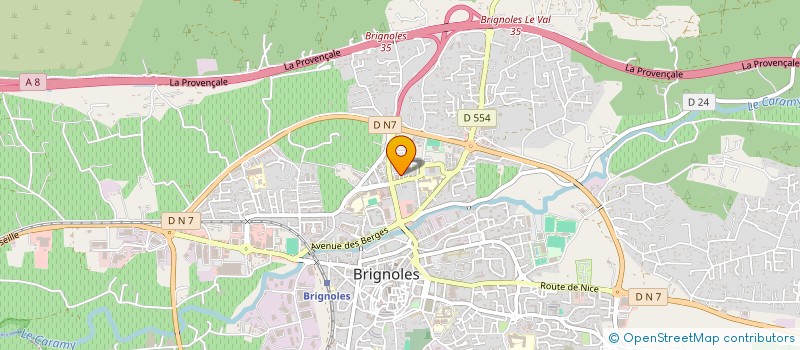 localisation de l'entreprise AMF-ELEC-LOGISTIQUE à BRIGNOLES