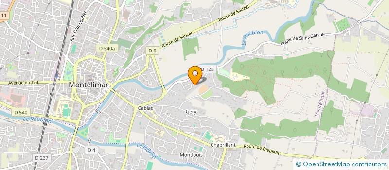 localisation de l'entreprise AMF GOUTTIERES  MONTELIMAR