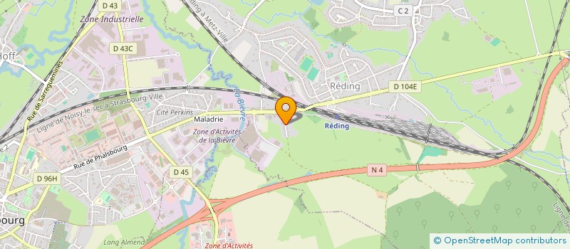 localisation de l'entreprise AMF IMMOBILIER  REDING