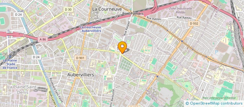 localisation de l'entreprise AMF MULTISERVICES  AUBERVILLIERS