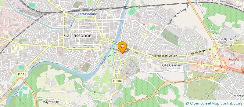 localisation de l'entreprise AMF PASSAGE à CARCASSONNE