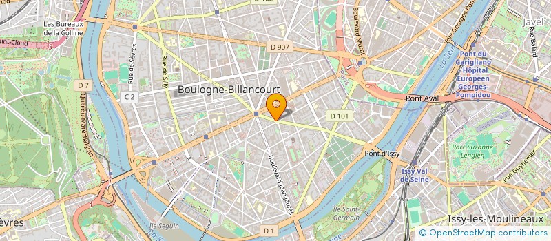 localisation de l'entreprise AMF SARL à BOULOGNE-BILLANCOURT