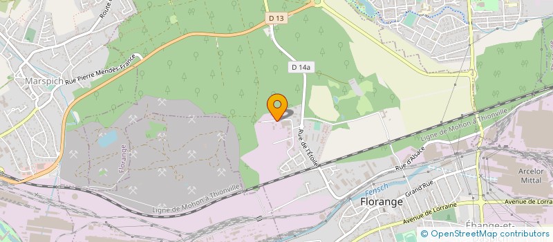 localisation de l'entreprise AMF SARL à FLORANGE