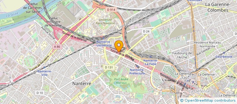 localisation de l'entreprise AMF TRANSDEM à NANTERRE
