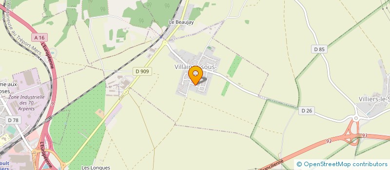 localisation de l'entreprise AMF TRANSPORT  VILLAINES-SOUS-BOIS