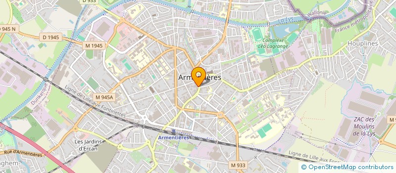 localisation de l'entreprise AMFM à ARMENTIERES