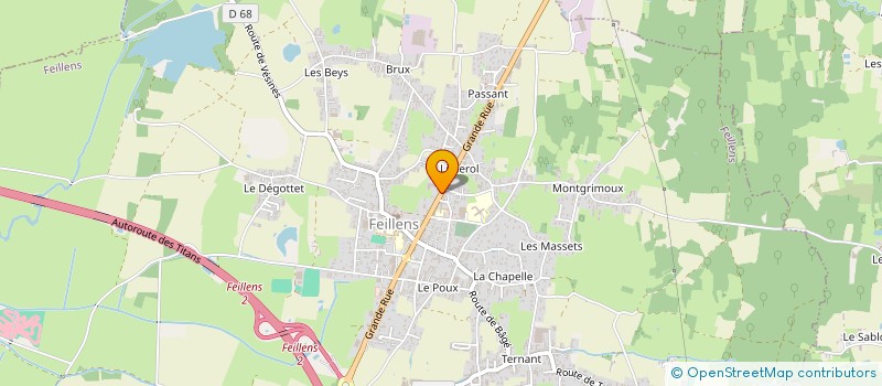 localisation de l'entreprise AMFM à FEILLENS
