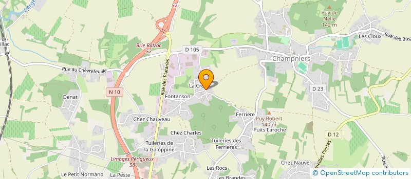 localisation de l'entreprise AMFREDEX à CHAMPNIERS