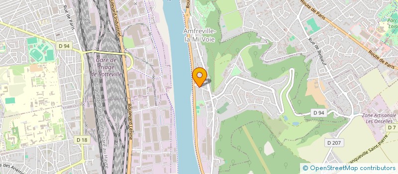 localisation de l'entreprise AMFREVILLE LA MIVOIE TENNIS CLUB  AMFREVILLE-LA-MI-VOIE