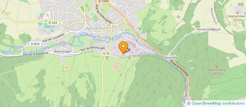 localisation de l'entreprise AMFTP  WASSELONNE