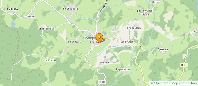 localisation de l'entreprise AMFVO  CHAMPAGNAT