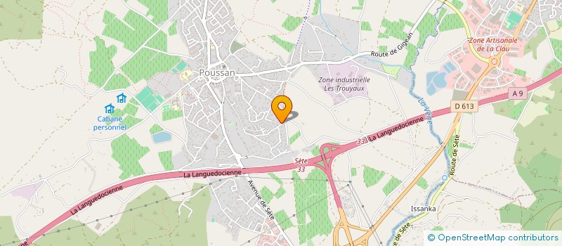 localisation de l'entreprise AMFVX  POUSSAN