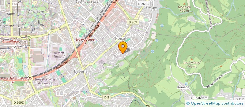 localisation de l'entreprise AMG  POISAT