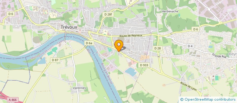 localisation de l'entreprise AMG  TREVOUX