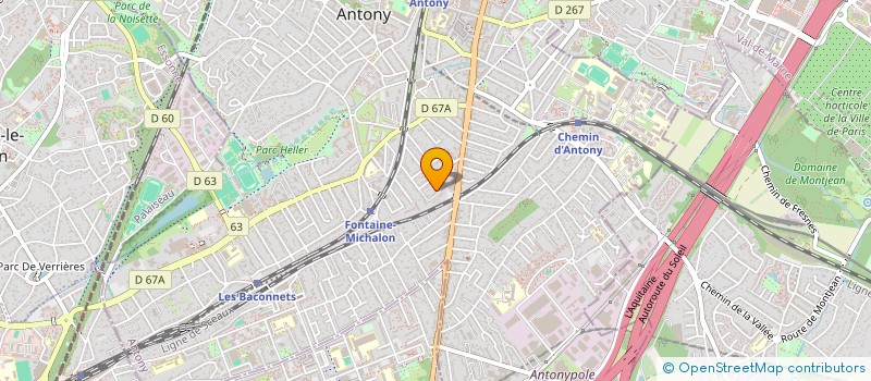 localisation de l'entreprise AMG à ANTONY