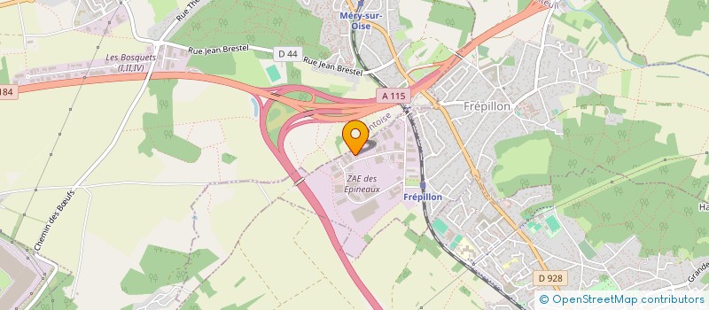 localisation de l'entreprise AMG  FREPILLON