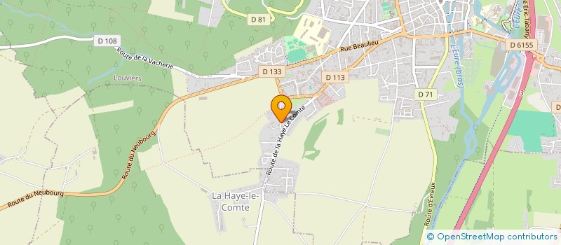 localisation de l'entreprise AMG à LOUVIERS