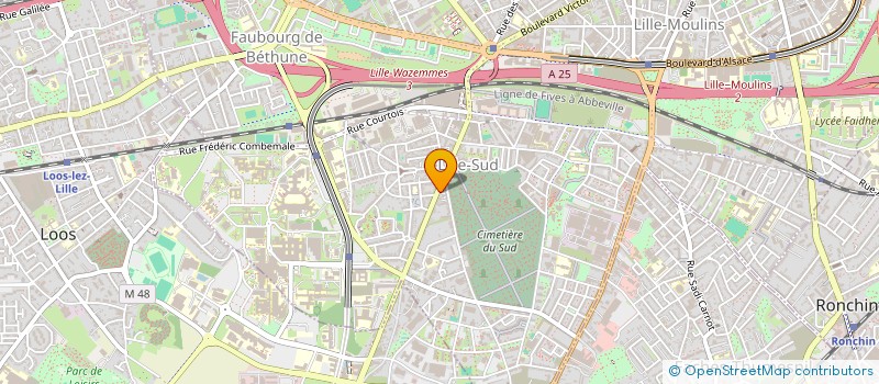 localisation de l'entreprise AMG à LILLE