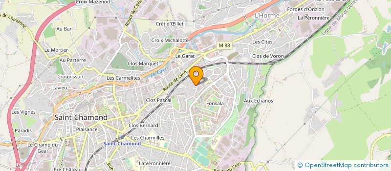 localisation de l'entreprise AMG à SAINT-CHAMOND