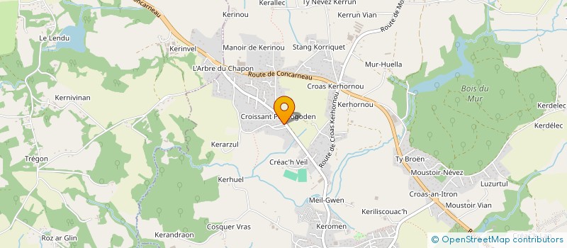 localisation de l'entreprise AMG à FOUESNANT