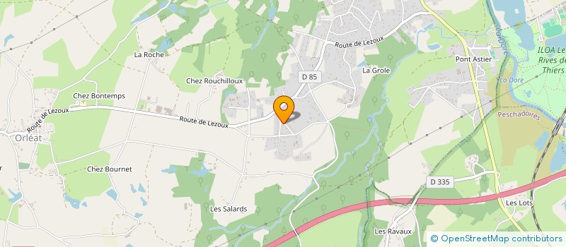 localisation de l'entreprise AMG  ORLEAT