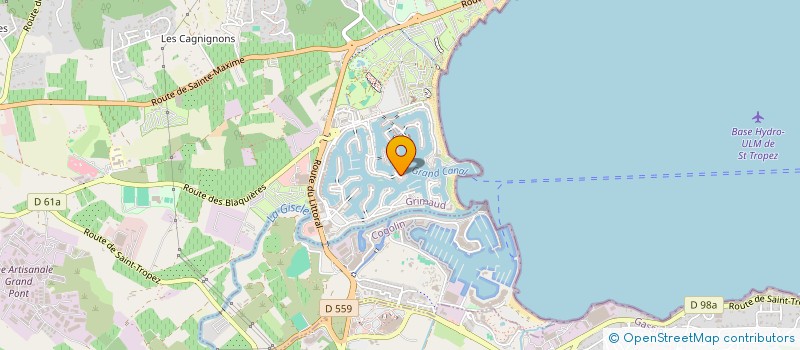 localisation de l'entreprise AMG  GRIMAUD